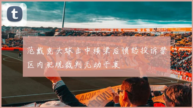 范戴克头球击中横梁后愤怒投诉禁区内犯规裁判无动于衷